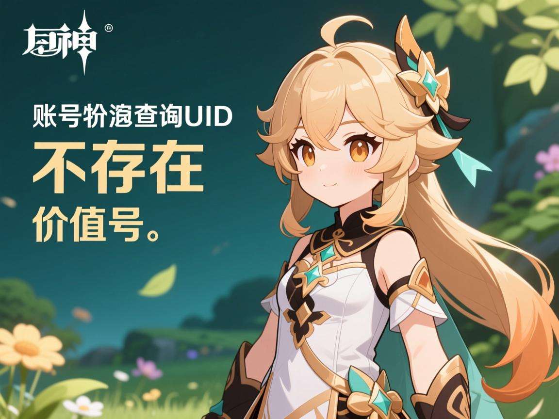 原神账号价值查询uid不存在