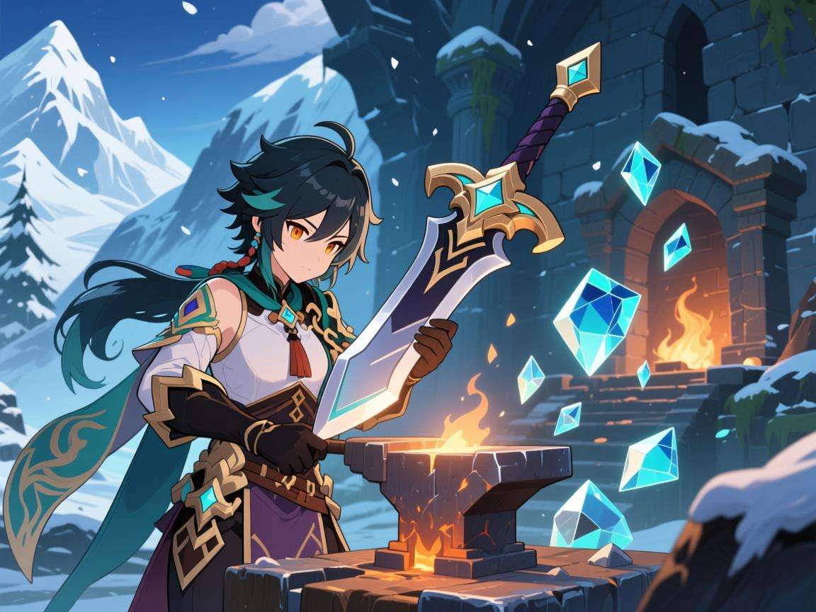 原神雪山剑胚怎么获得