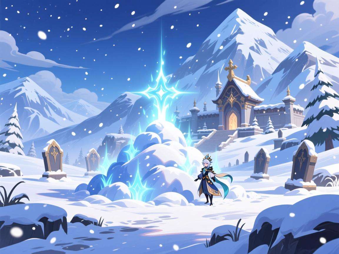 原神雪山雪葬之都近郊仙灵