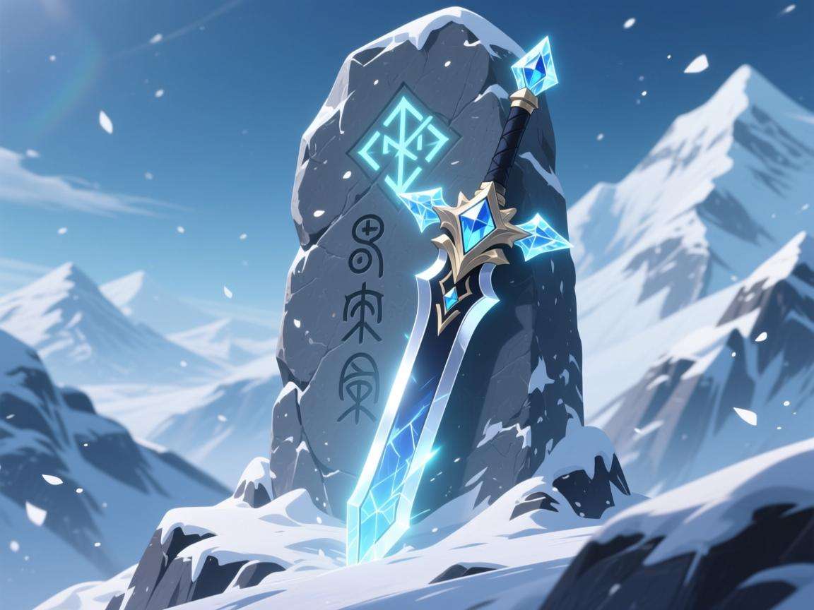 原神雪山石碑武器