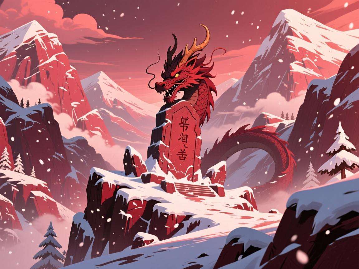 原神龙脊雪石碑位置