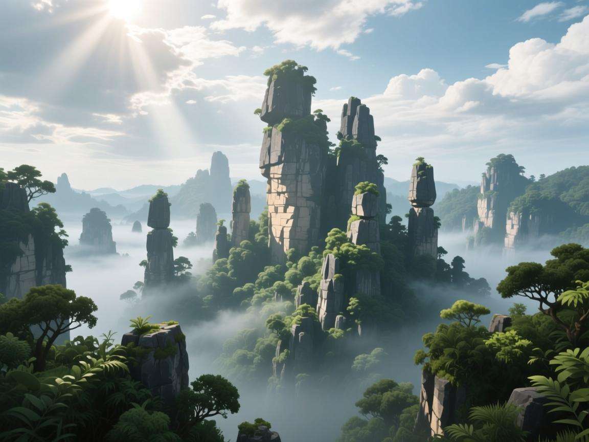 原神石林顶端在哪