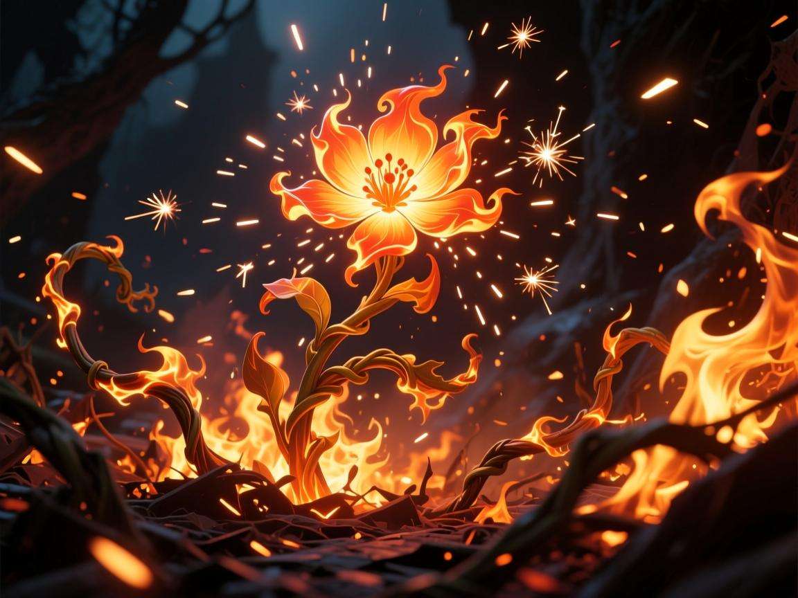 原神带火的花怎么解决