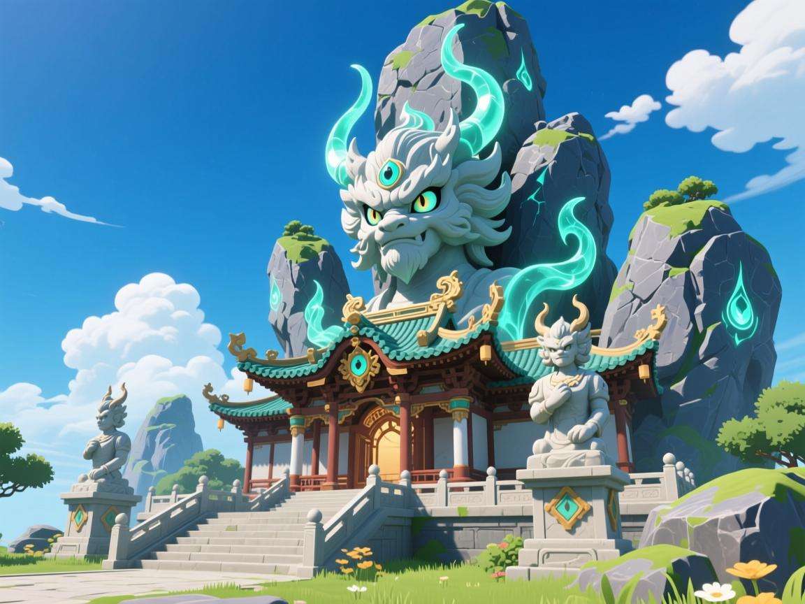 原神孤云阁岩神瞳位置