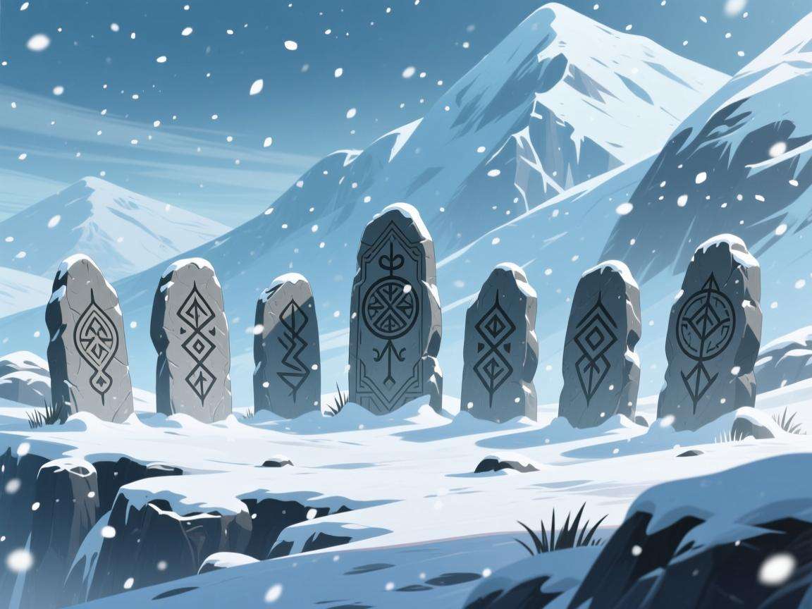 原神雪山8块石碑对照图案