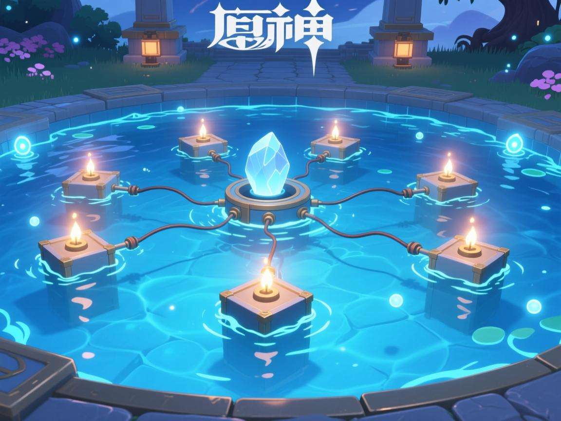 原神水月池上的继电石怎么用