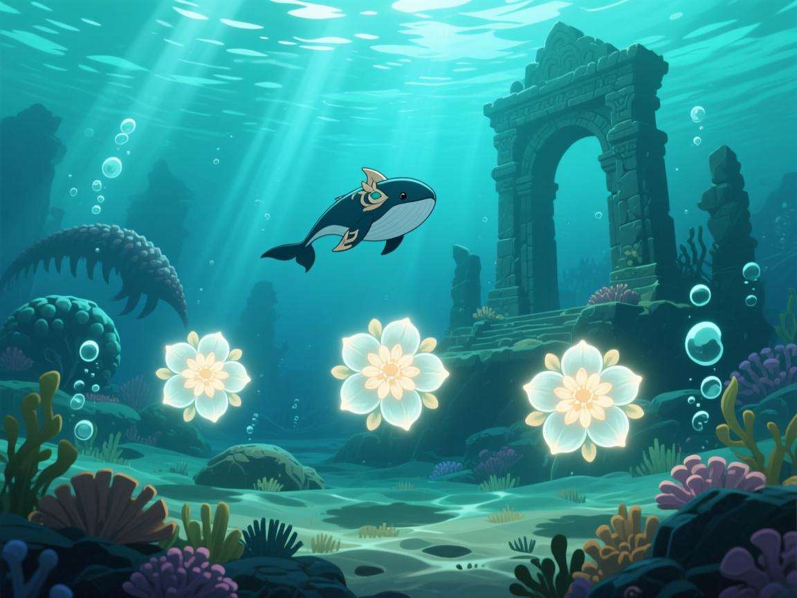 原神孤独的海兽三个绣球在哪