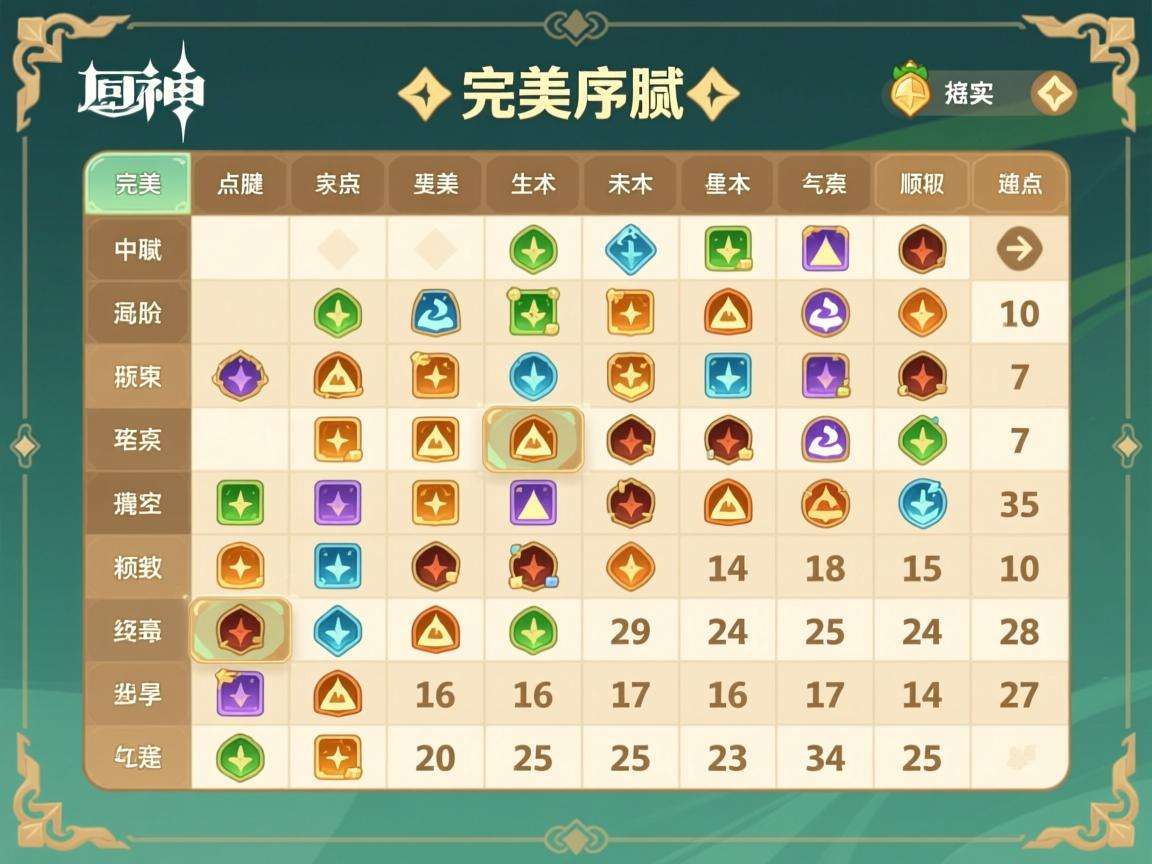 原神天赋加点顺序表