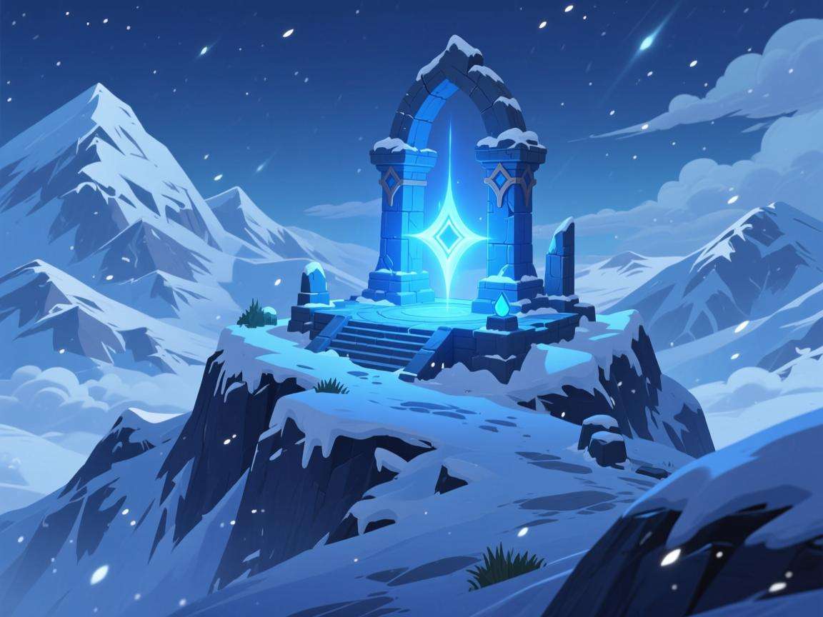 原神雪山最上面的传送点