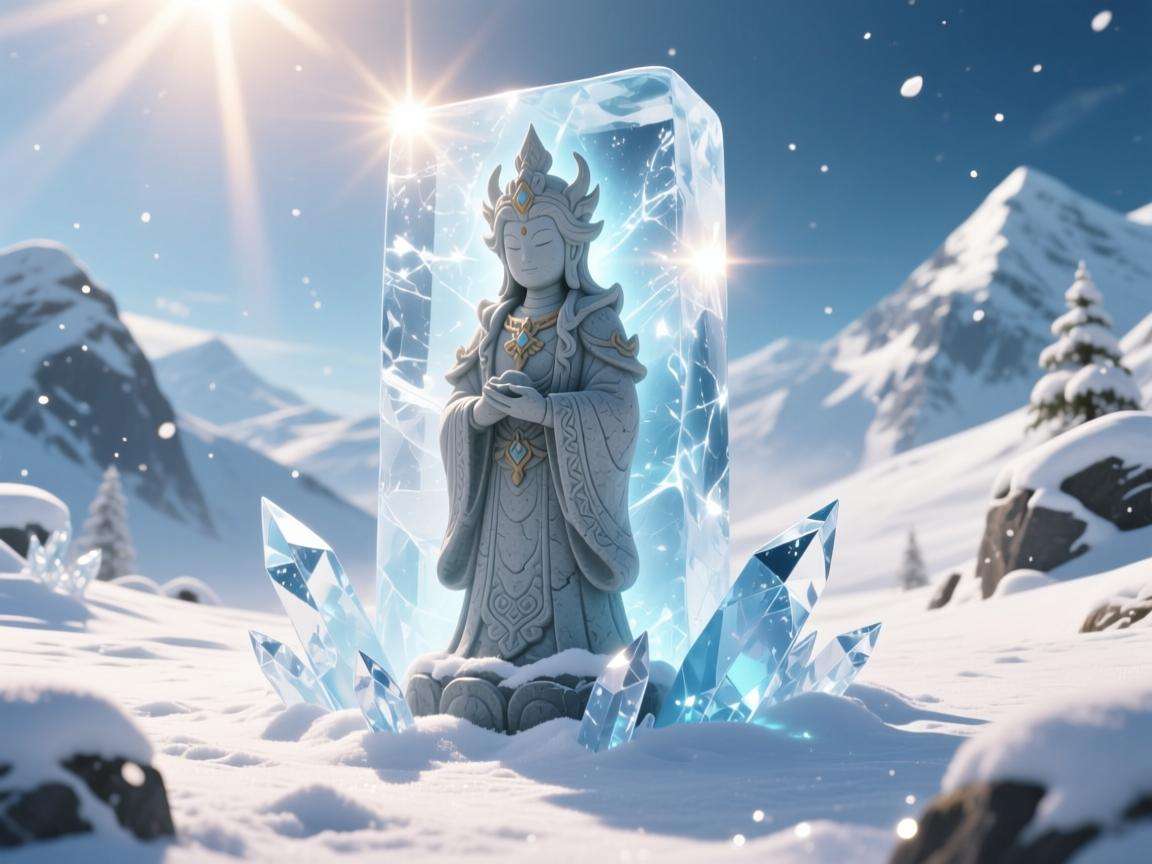 原神雪山七天神像冰块不见了