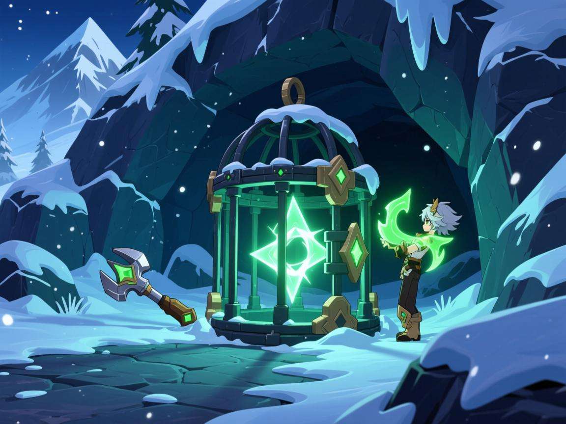 原神雪山地下笼子怎么开