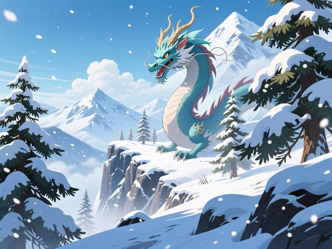 原神龙脊雪山美图