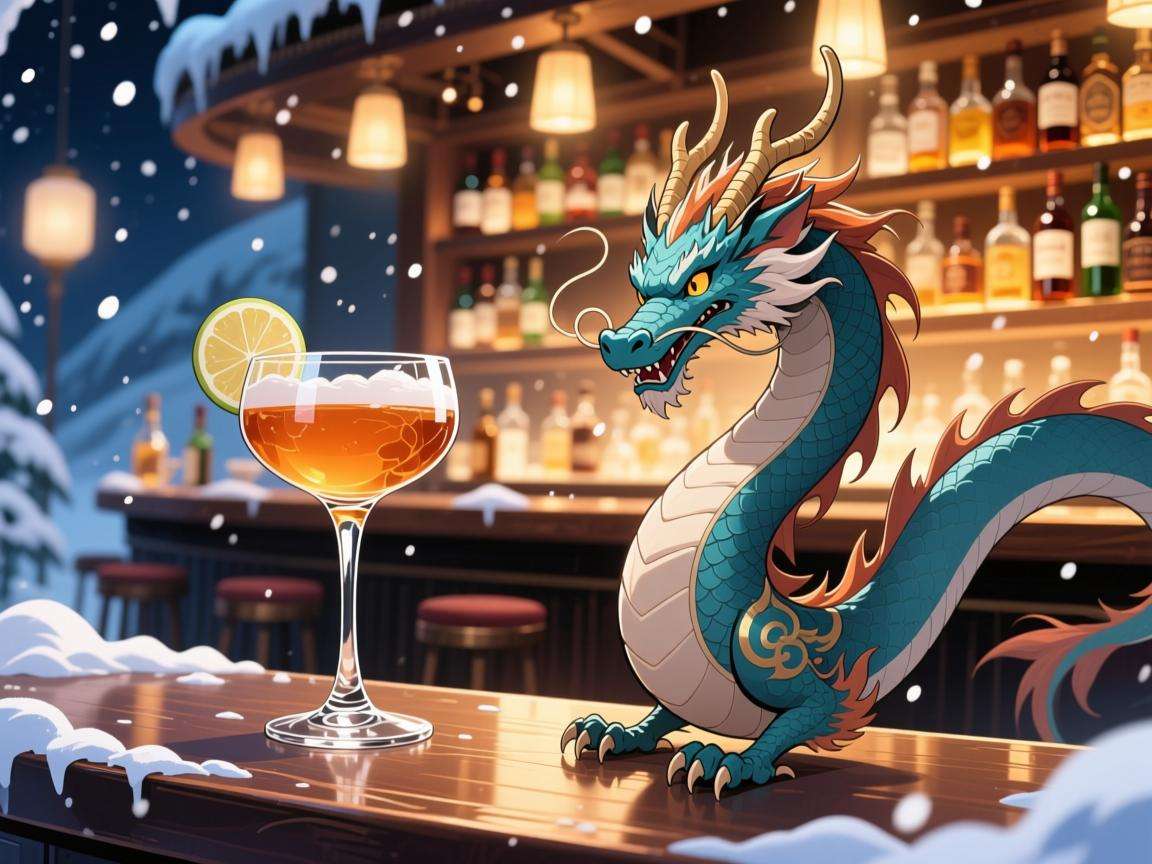 《解锁原神调酒配方“北风之望”，品味提瓦特独特风味》