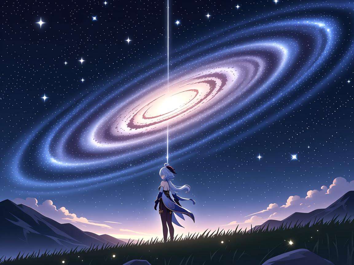 星河映照下的原神世界奇幻之旅