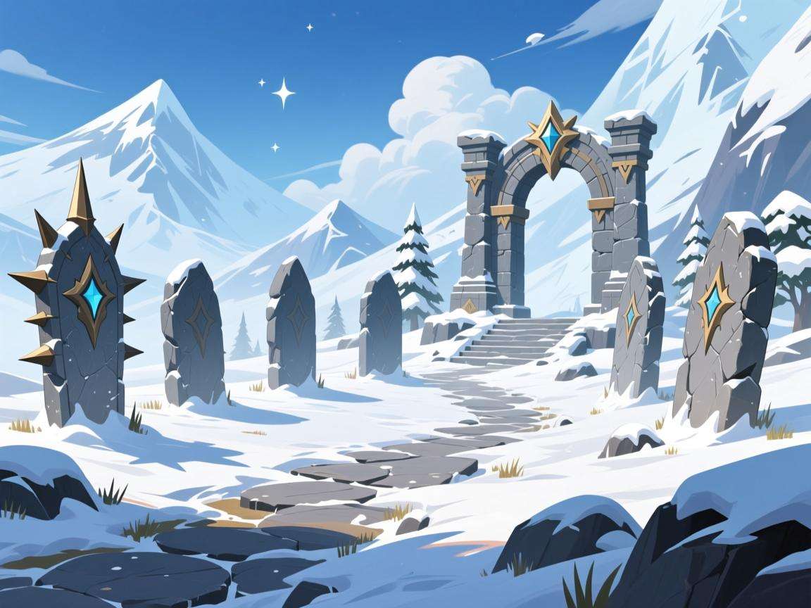 原神雪山八个石碑位置探寻