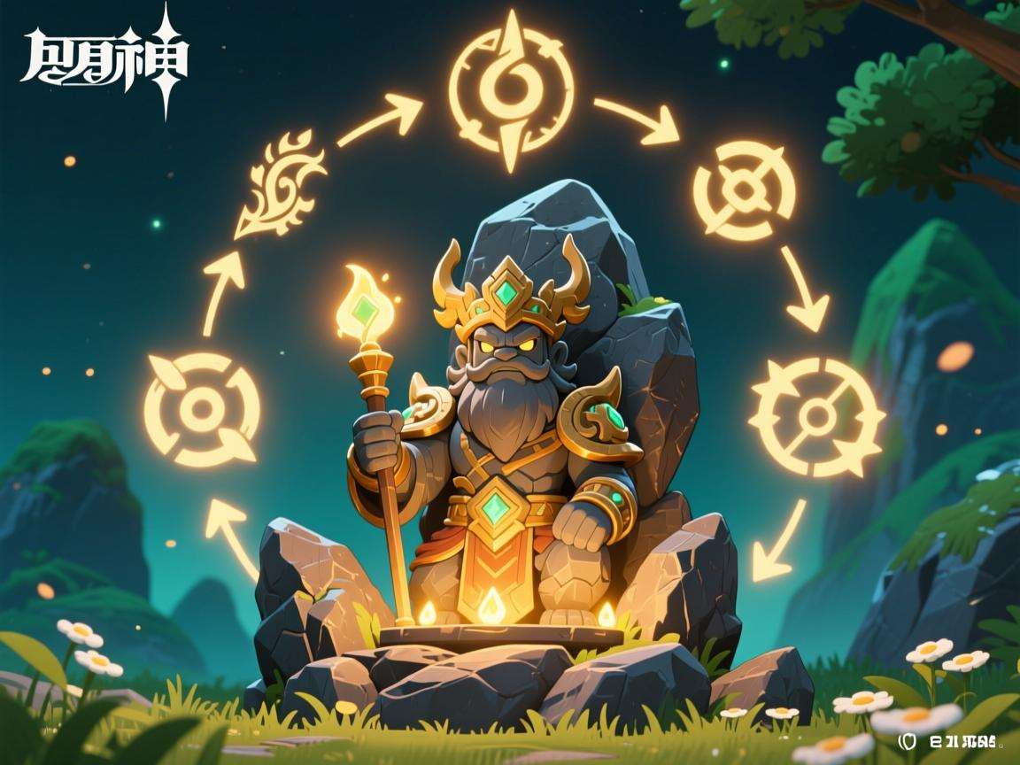 原神8岩尊像点亮顺序全解析，探索神秘点亮秘诀