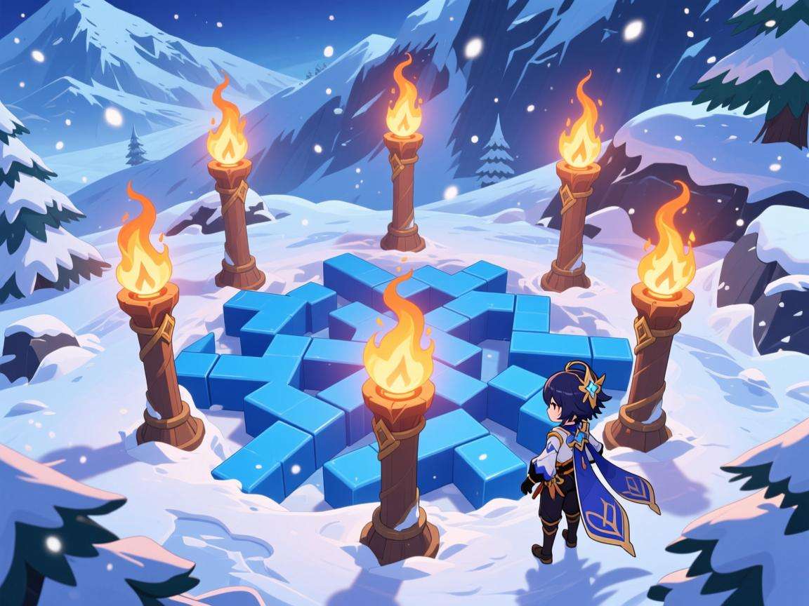 原神雪山五个火柱子解谜方法全解析