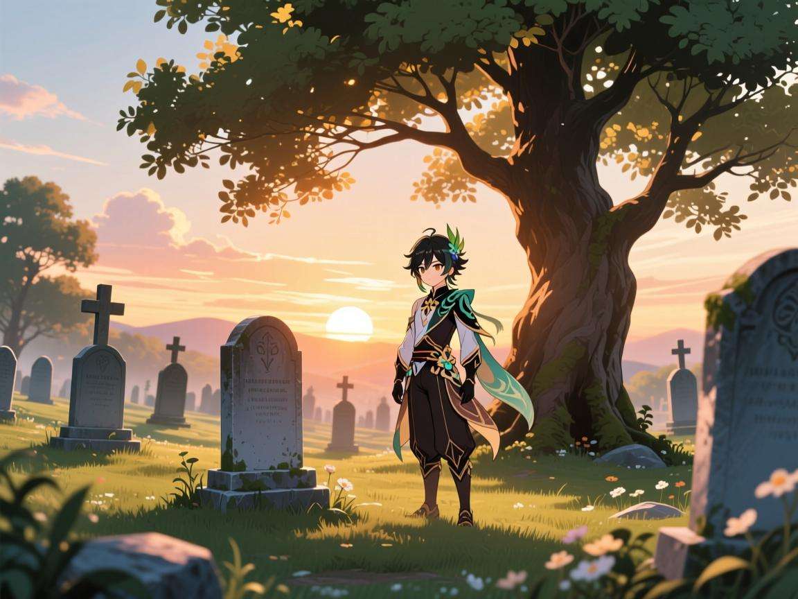 探寻原神枫原万叶友人之墓，揭秘其神秘位置所在