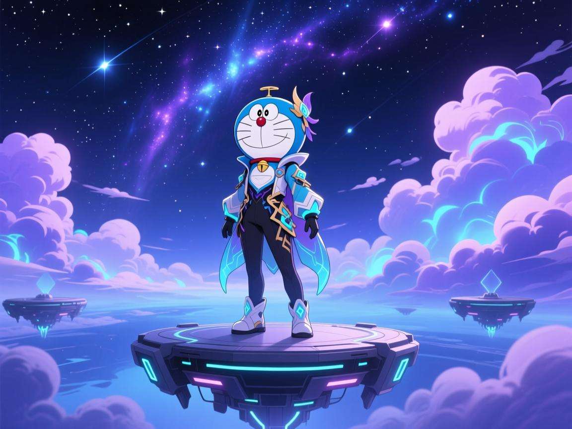 原神与哆啦 A 梦的色情漫主题