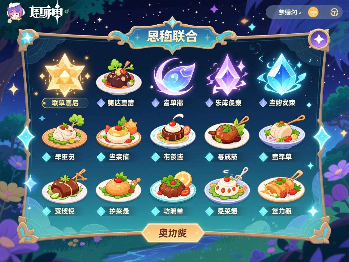 原神联动菜单：独特风味，开启一场奇幻美食之旅