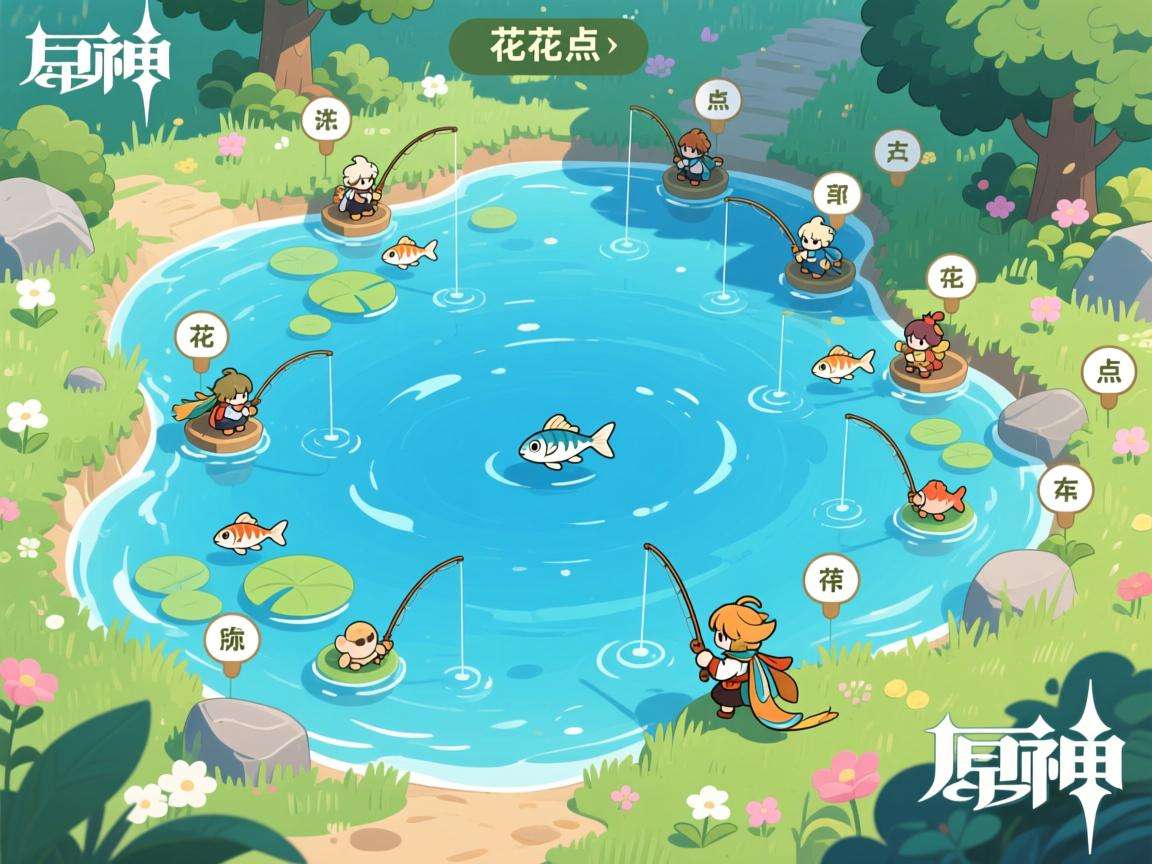原神花鳉钓鱼点全搜罗！超详细分布图助你轻松垂钓
