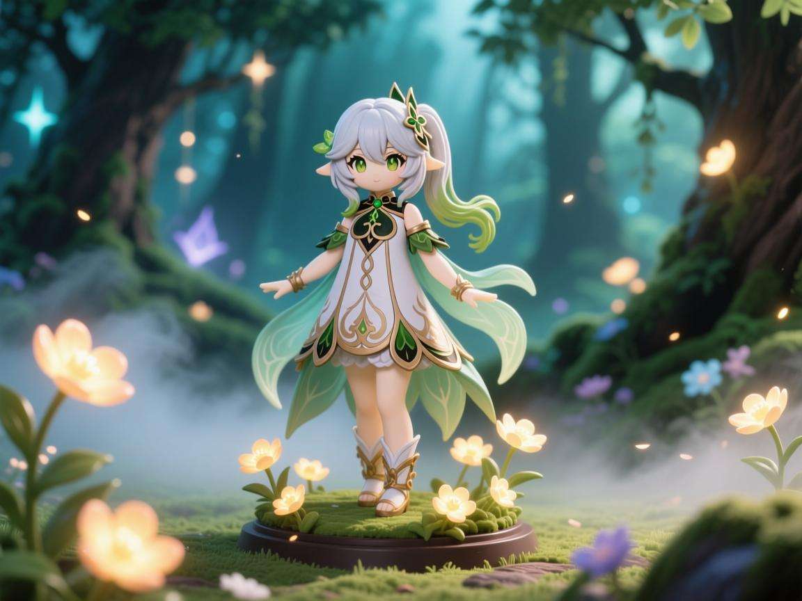 原神手办角色：凝光英姿、钟离神韵，演绎奇幻魅力