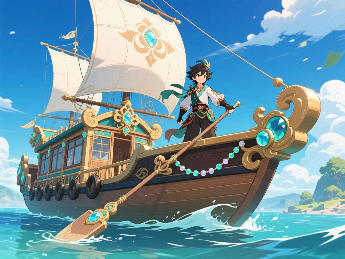 原神珠钿舫船夫的位置在哪里