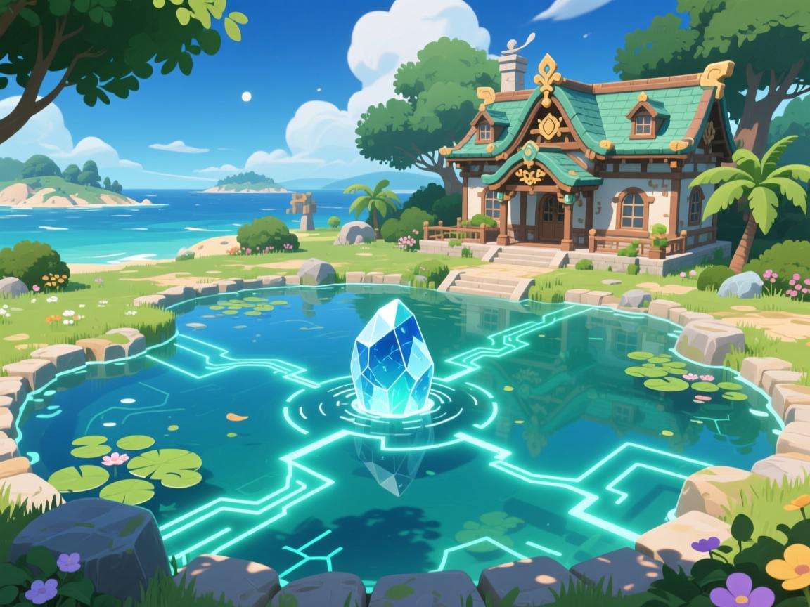 原神海祈岛池中宅邸继电石：点亮神秘与探索之光