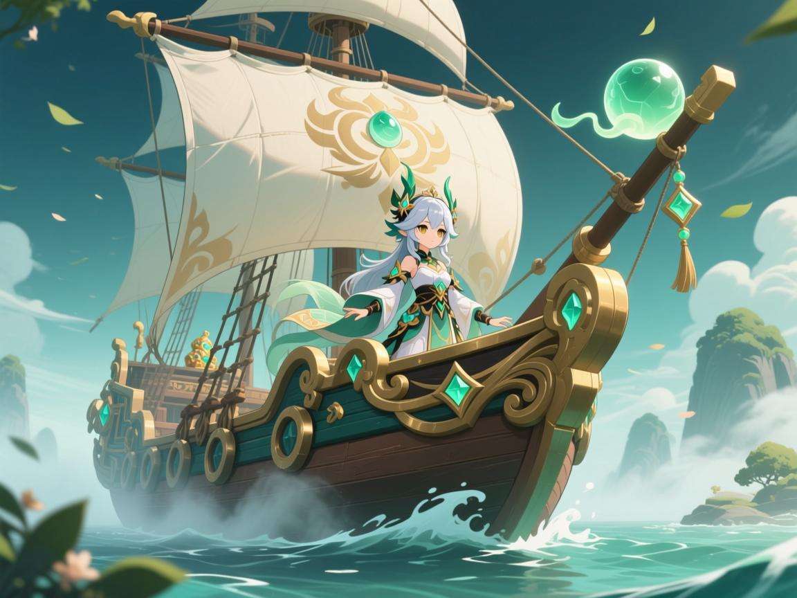 清籁丸船头仙灵：闪耀于原神世界的灵动指引与神秘光芒