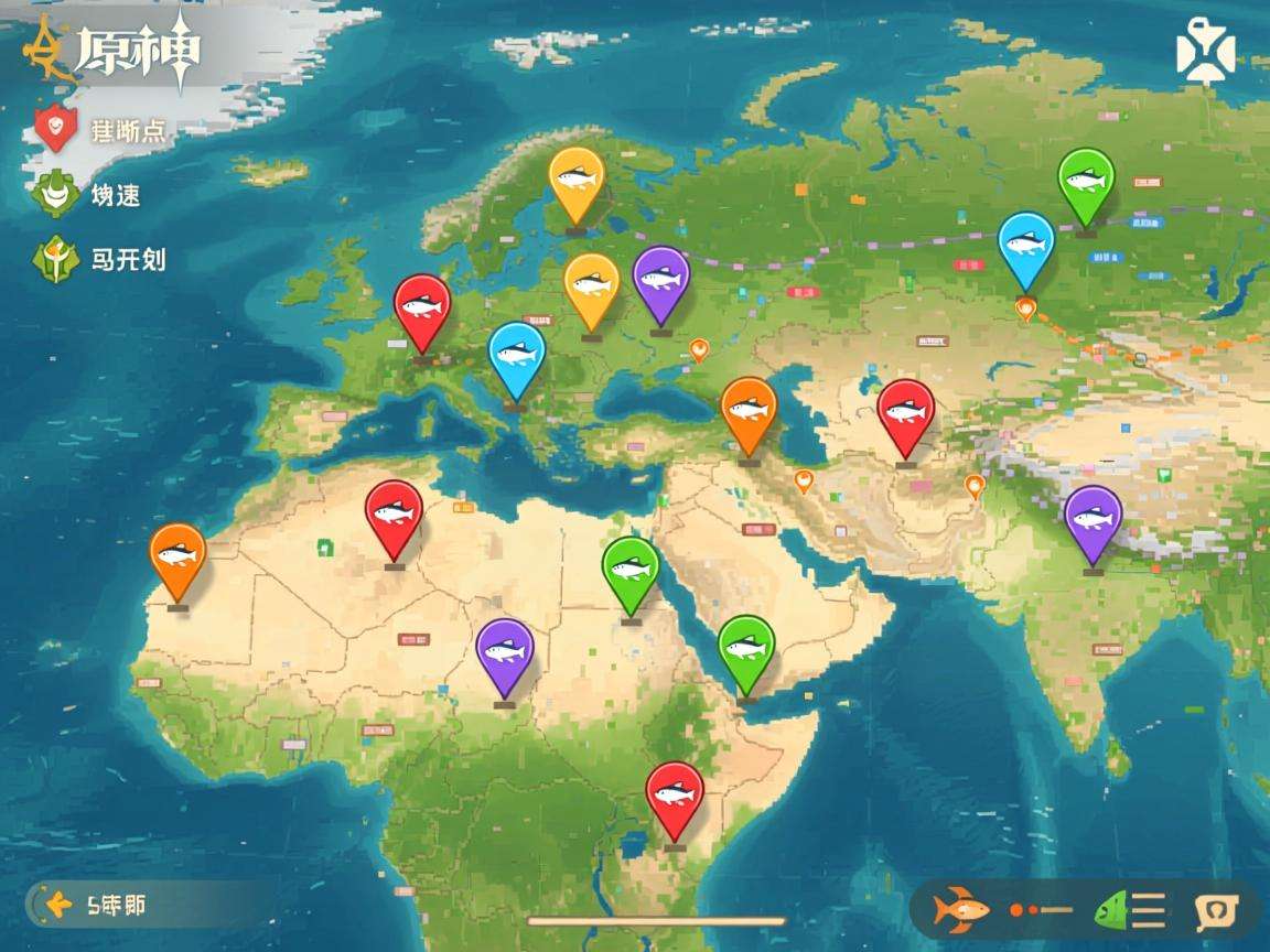 原神鱼叉地点分布全图展示