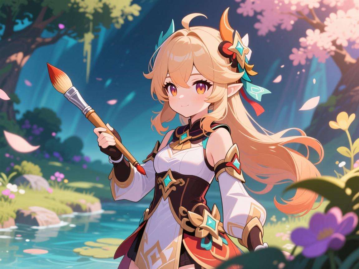 原神筑米尔的画笔：绘制奇幻世界的魔法之笔