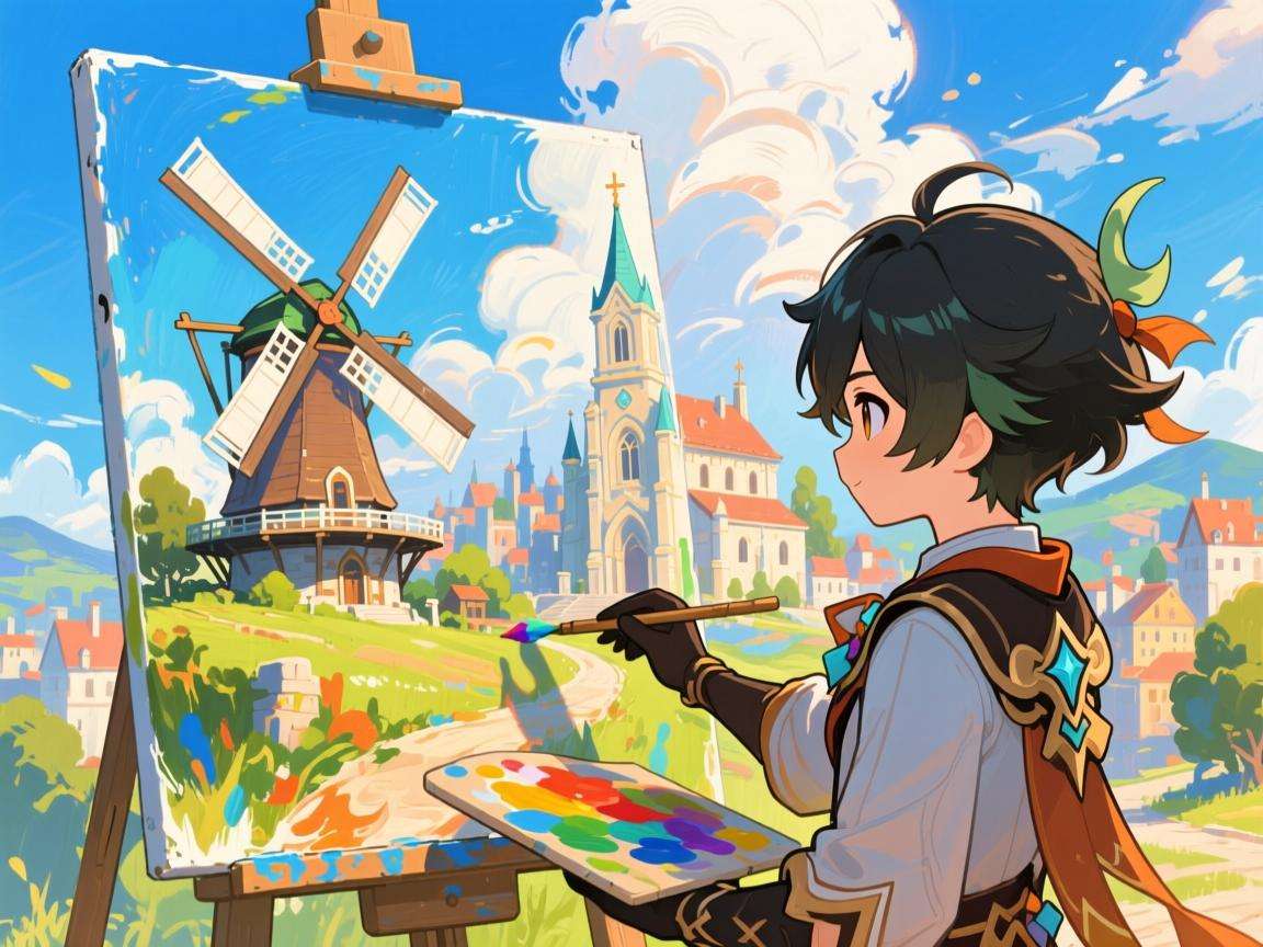 《原神：探寻画家画笔与颜料任务中的奇妙秘事》