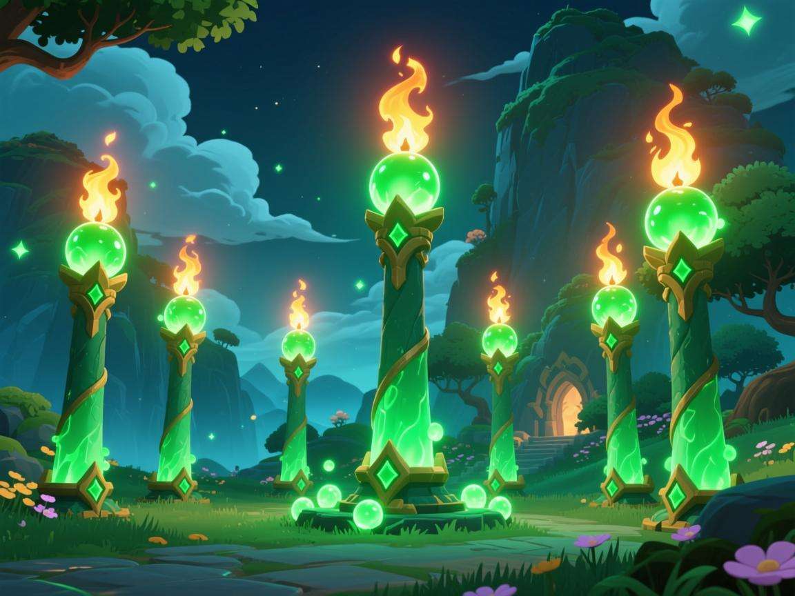 探秘原神留云秘境，解锁最后六个火柱子的神秘谜题