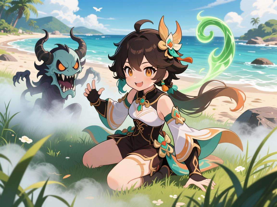 原神瑶光滩滑头鬼：神秘的冒险之旅