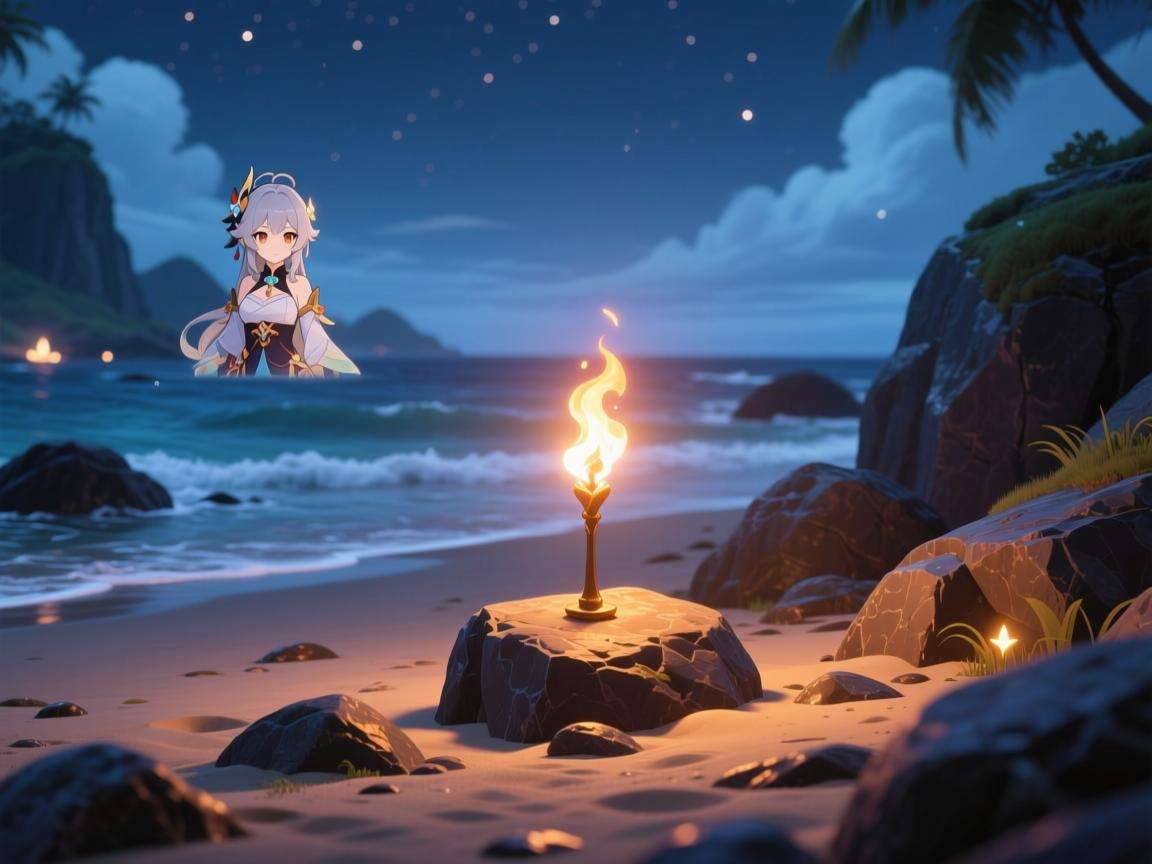 探秘原神瑶光滩：隐形火把背后的神秘与奇妙