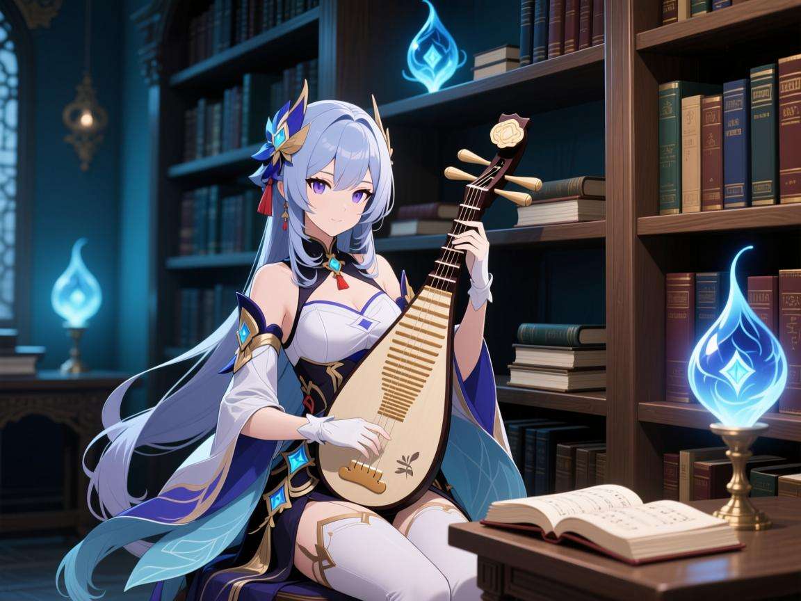 原神神女劈观琴谱：奏响异世界的乐章